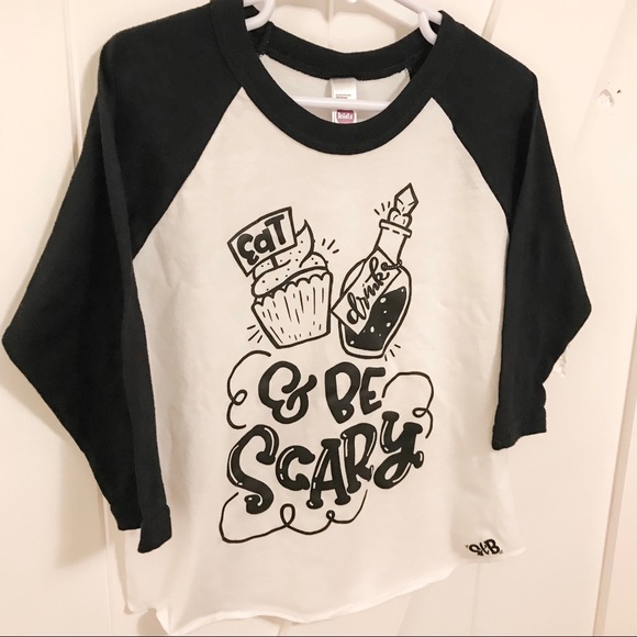STB Eat Drink Be Spooky 4T Raglan EUC - Picture 2 of 2